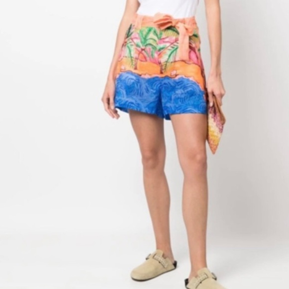 Scotch and Soda printed palm shorts